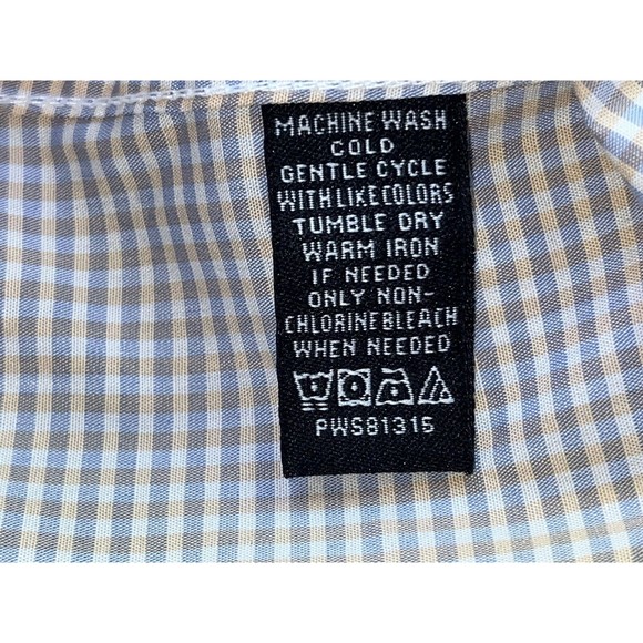 Parc 81 Mens Sz XXL Short Sleeve Button Down Casual Dress Shirt‎  Orange Cagney - Picture 6 of 9